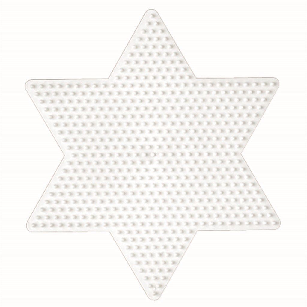 Stjerneformet perlebrett fra Hama, vanlig størrelse